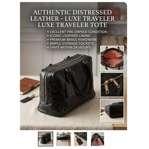 HOBO Black Tote Bag with Zip Closure, Gold‎ Hardware & Inner Pockets Women